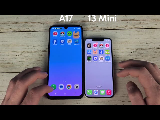 iPhone 13 Mini Vs Samsung A17 Speed Test Comparison 