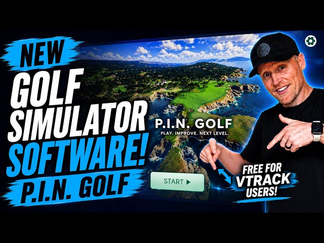 NEW Golf Simulator Software! P.I.N. Golf Review — FREE for VTrack!