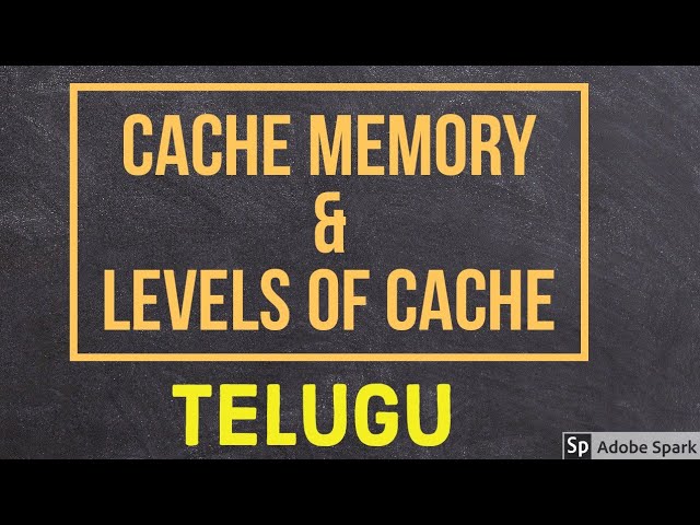 Cache Memory & Levels || Telugu