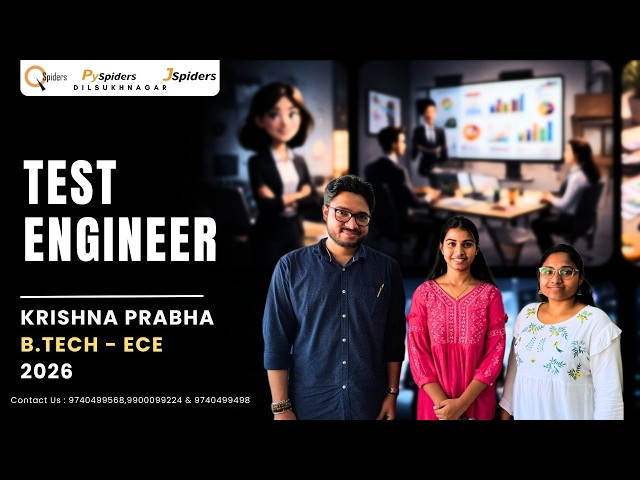 A Placement Journey Through Q,J & PySpides Dilsukhnagar | Test Engineer |