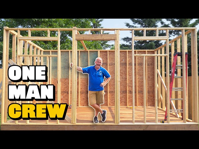 How to Frame a Shed (One Section at a Time)