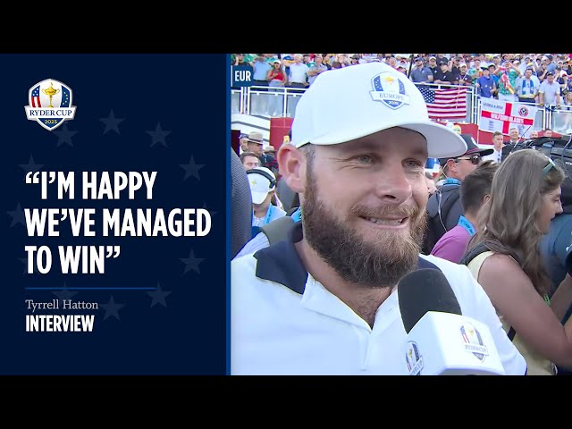 Tyrrell Hatton Winning Interview | Sunday Singles | 2025 Ryder Cup