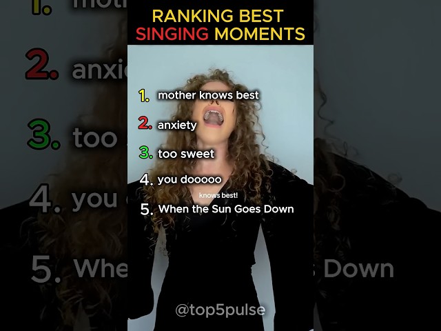 Top 5 Singing Moments That Gave Everyone Chills 🎤🔥 #shorts
