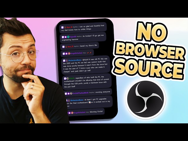 A Native OBS Chat Source, No Browser Source Needed | StreamUP Chat 0.0.3
