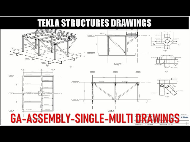 How to create Erection Drawing, Assembly Drawing, Single Part Drawing and Multi Drawing?