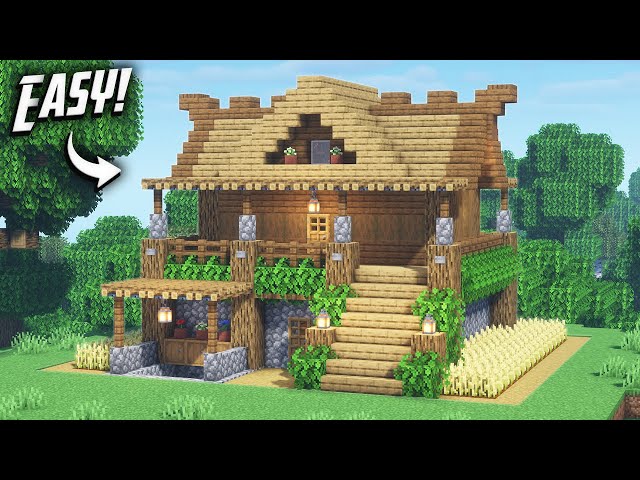 Minecraft: How To Build A Survival Starter House Tutorial (#19)
