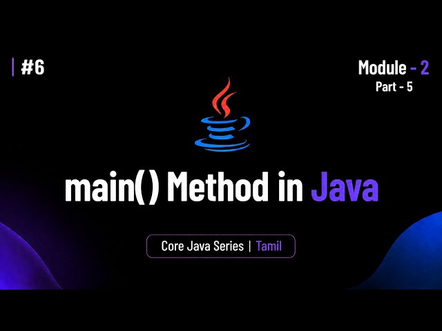 7 Module - 2 (Part-5) | Language Fundamentals | BuiltBy Error | Tamil