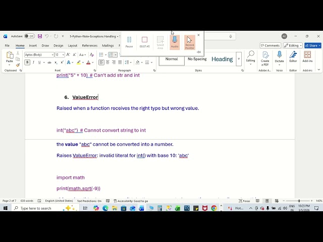 Module-5-Exceptions Handling