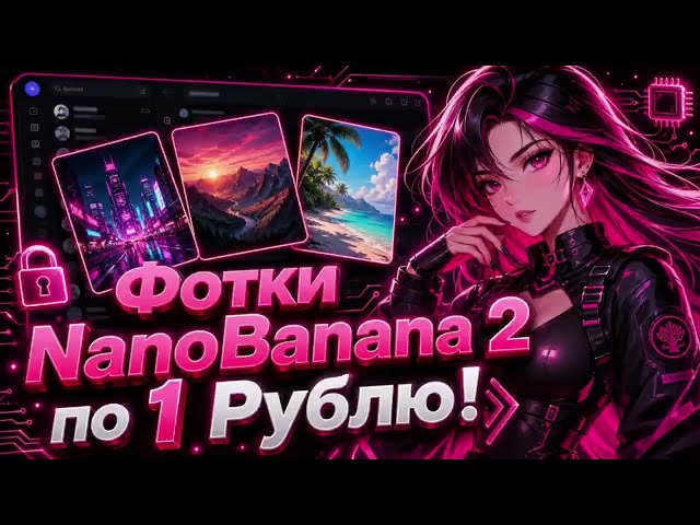 СЛОМАЛ ЦЕНЫ: ФОТКИ GPT IMAGE 2 + NANOBANANA 2 ПО 1 РУБЛЮ !!!