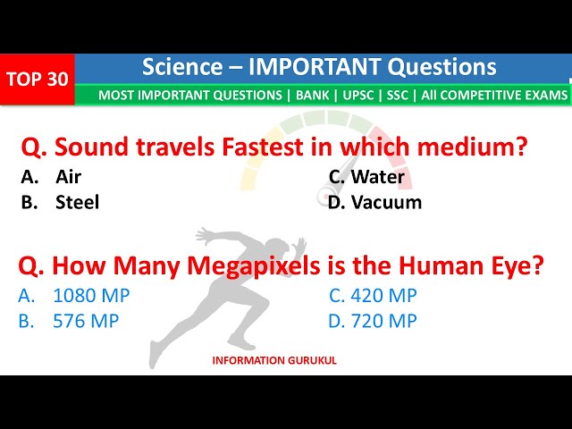 Top 30 General Science | Science GK Questions | General Knowledge Questions and Answers | Science GK