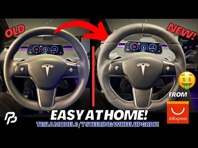 DIY Tesla Model 3/Y Steering Wheel Upgrade  *THE EASY WAY* (From ALIEXPRESS!)👍