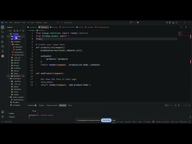 Day 10: CRUD Operation using Django Forms