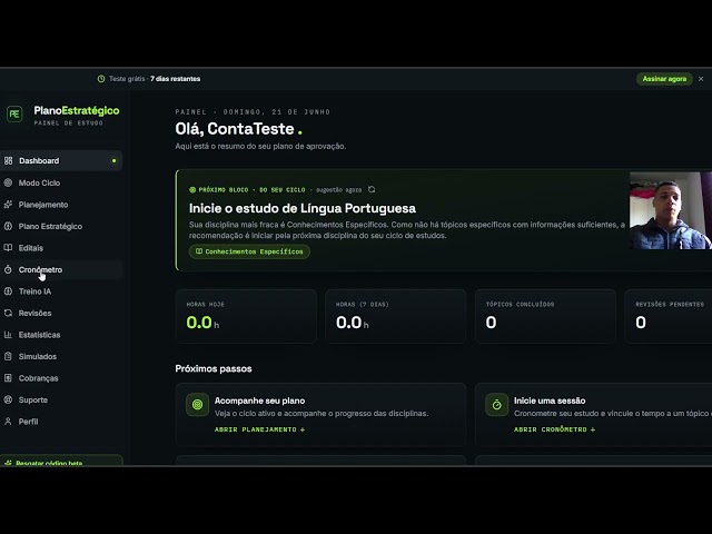2° Tutorial Seu Planejamento + Dashboard - Concurso