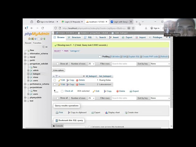 Tutorial Aplikasi Pengaduan sarana  Sekolah dengan MYSQL