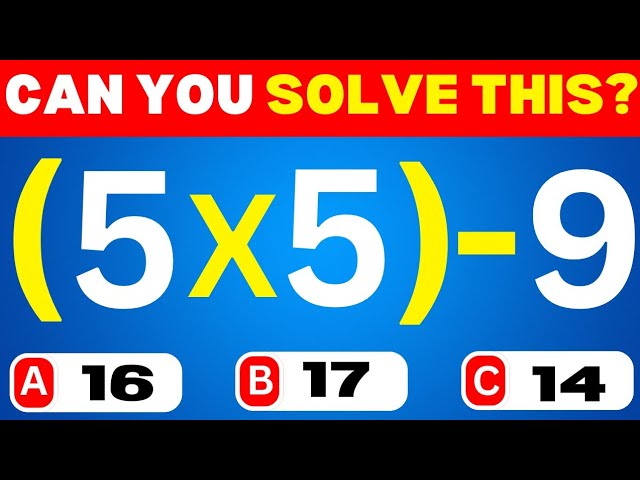 Can You Solve This Challenging Math Question? | #BrainTeaser #MathPuzzles #MathChallenges