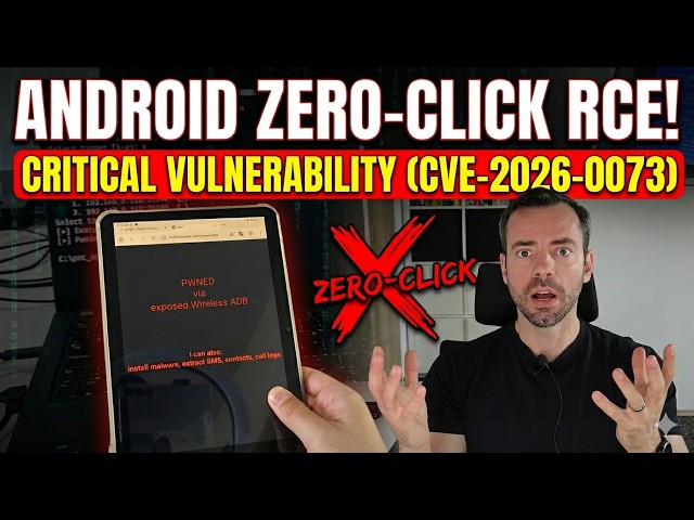 Android Zero‑Click RCE via Wireless Debugging | CVE‑2026‑0073 Demo