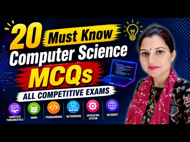 20 Must-Know Computer Science MCQs | All Competitive Exams | Part 1