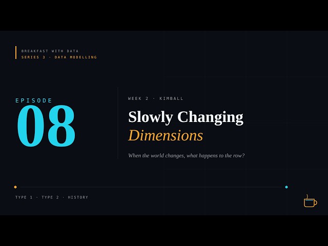 Data Modelling #8: Slowly Changing Dimensions (Type 1 vs Type 2)