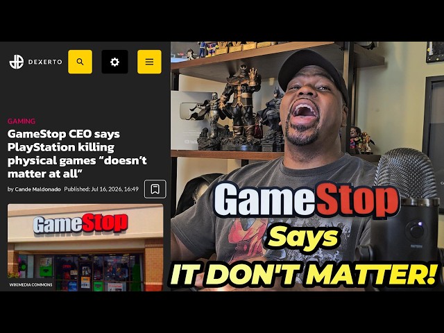 GameStop CEO Says IT DON'T MATTER if Sony Stops Making Physical Games!