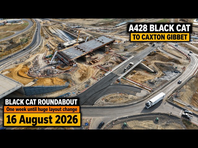 A428 Black Cat Roundabout Update | One week until major layout change