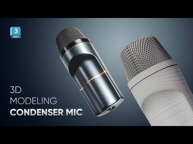 3D Condenser Mic Modeling Tutorial - 3dsmax
