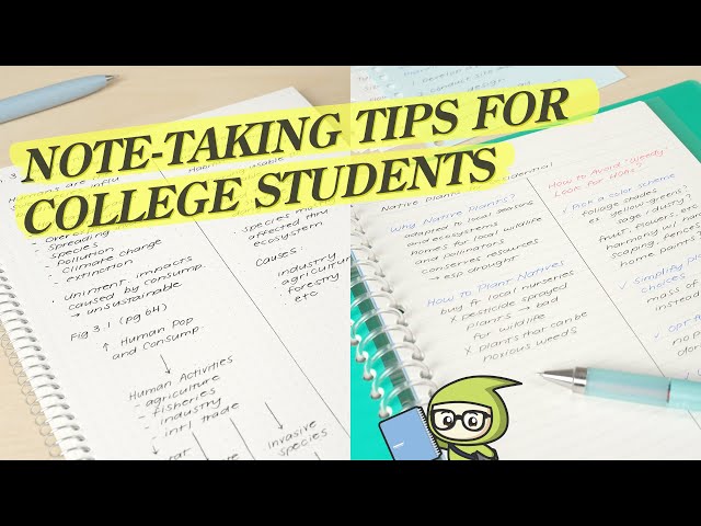 Note-taking Tips for NEW College Students that are ACTUALLY Helpful 🎓