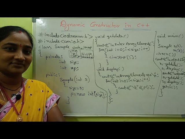C++ || Dynamic Constructors in C++ || C++ Tutorial in Telugu || Telugu Scit Tutorials