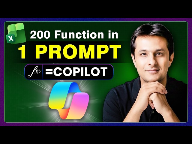 200 Excel Functions in 1 Prompt! Excel Copilot Explained (2026)