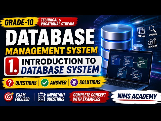 DBMS-UNIT-1 QAS-INTRODUCTION TO FILE SYSTEM-Nims Academy 2026 #dbms #dbmstutorials #technicalstream