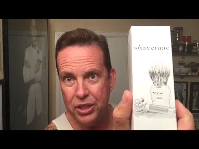 Shavemac Silvertip, Red Marmorate Shave Brush. A Review of another Awesome  brush.