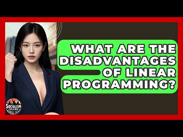 What Are The Disadvantages Of Linear Programming? - Socialism Explained