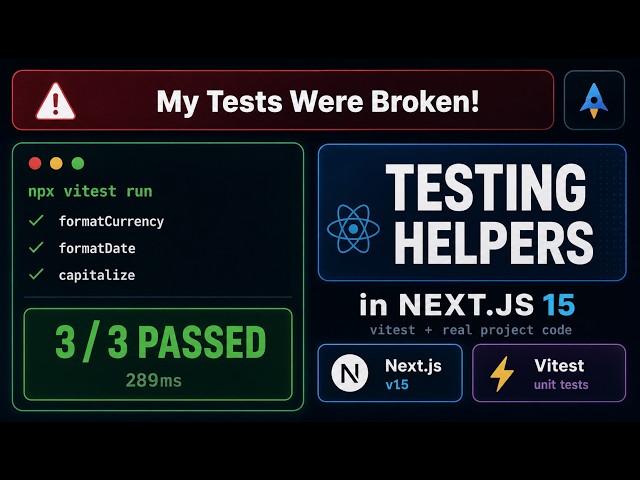 Never Break Auth Again: Testing Helpers & Utilities | Component Testing with React Testing Library