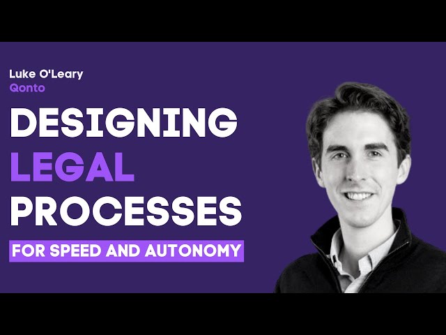 How To Design Legal Processes For Speed & Autonomy | Episode #009