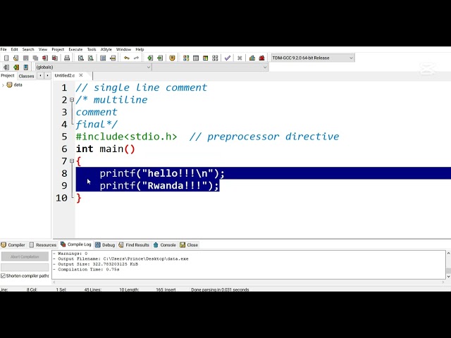 C program for beginners