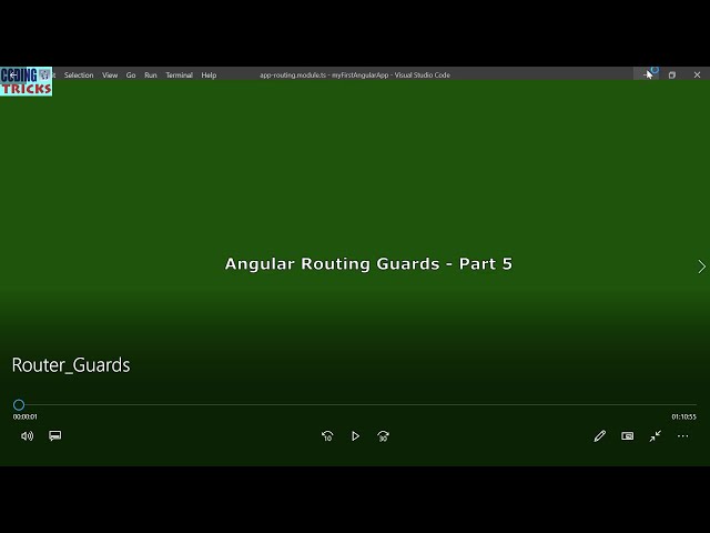 Angular Router Guards - Angular Series (Part 5  Video)