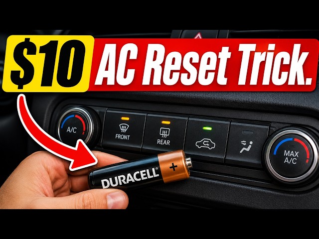 Doing This Will RESET YOUR CAR AC And Fix It For FREE