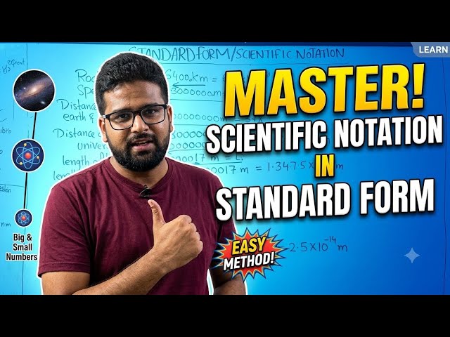 Scientific Notation in Standard form                              #Physics 