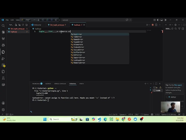 Python Tuple Tutorial | Easy Explanation - freeCodeStack