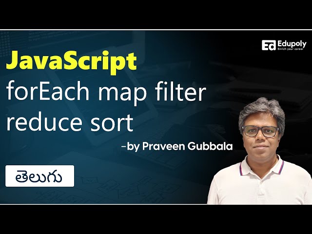 Javascript forEach map filter reduce sort