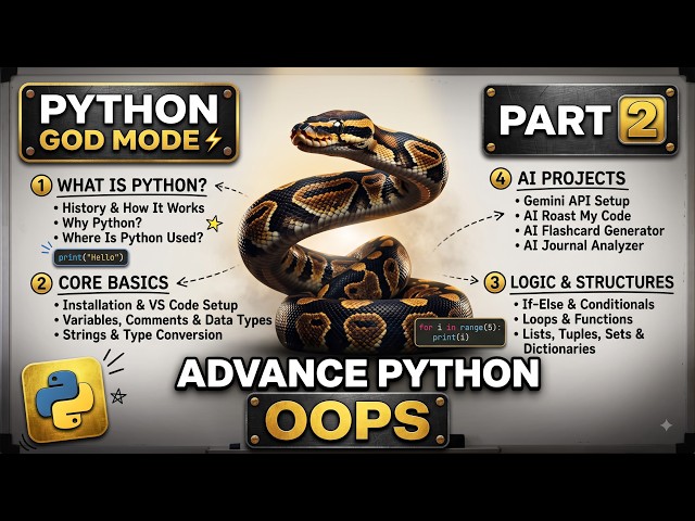 Python OOPs Advanced Concepts + AI Integration | Part 2 | Full Practical Guide in Hindi