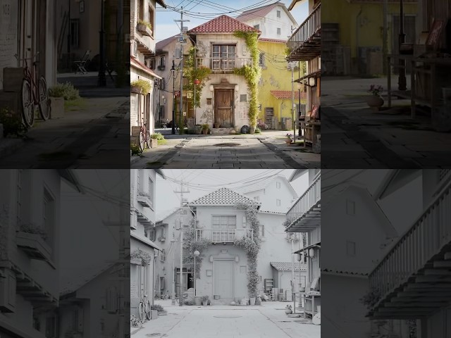 Creating a Street Environment in Blender 4.3 | #blender #blender3d