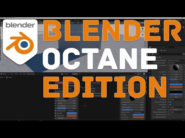 BLENDER OCTANE RENDER EDITION TUTORIAL - GETTING STARTED