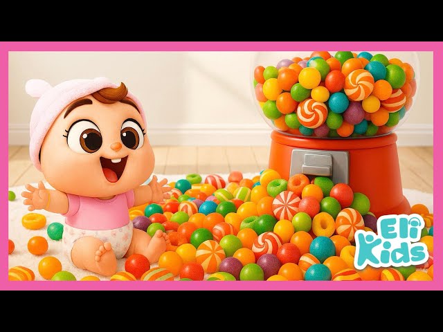 Mega Candy Machine | Colorful Candies Fun! Eli Kids Nursery Rhymes