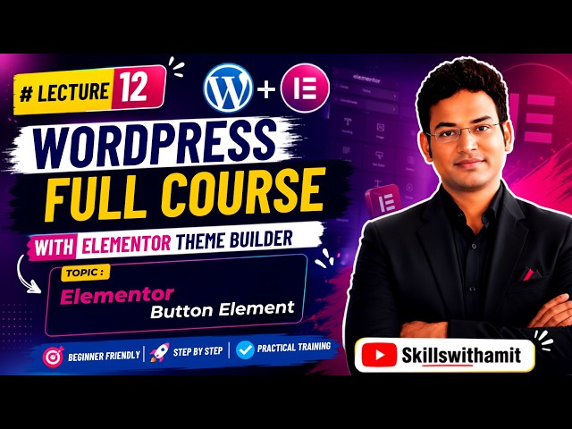 Elementor Button Element Explained | Complete Beginner Tutorial