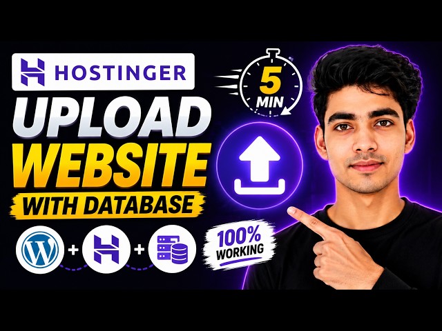 How To Upload Website on Hostinger with Database (2026) | Upload WordPress website to Hostinger 🔥