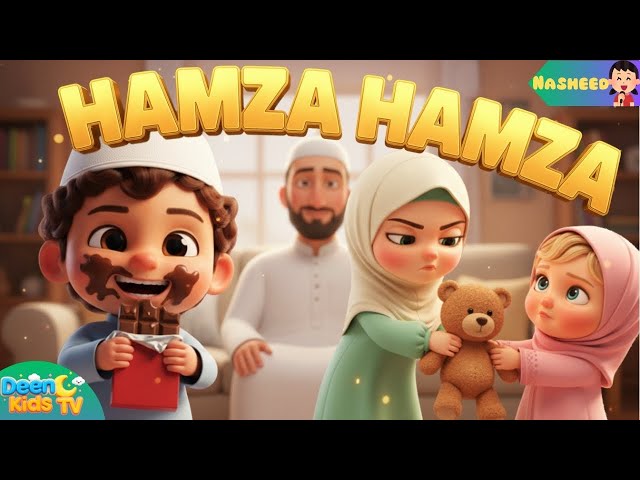 Hamza Hamza Yes Baba | Johny Johny Yes Papa Versión Islámica | Modales y rutina diaria para niños...