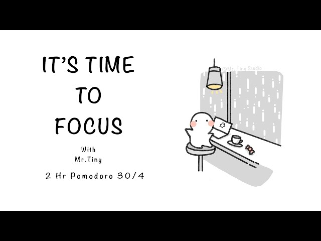 4-HOUR STUDY WITH ME | Rainy Lofi | Pomodoro timer 4x50| Study & Work | Deep Focus | Lofi 🌧☕