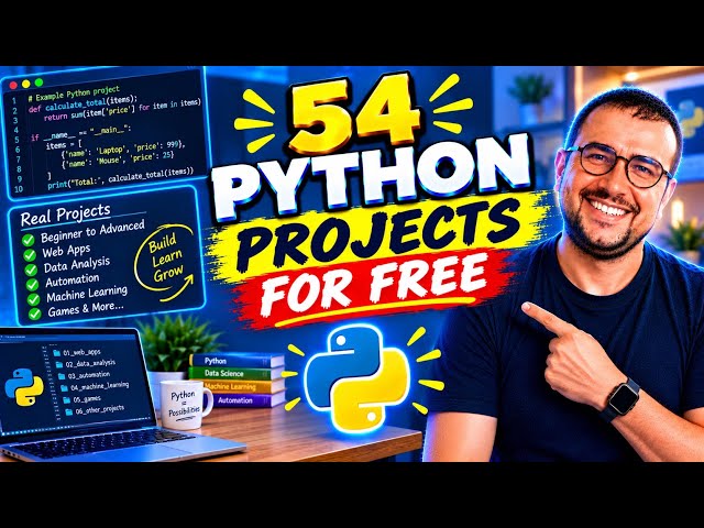 54 REAL Python Programming Language Projects 