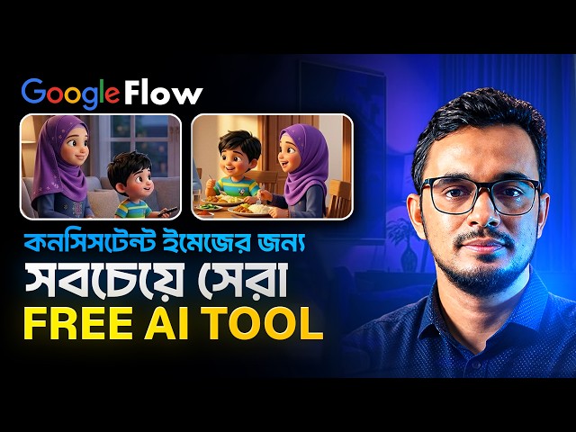 consistent image জেনারেট করার দূর্দান্ত একটি Free ai tool । google flow bangla tutorial