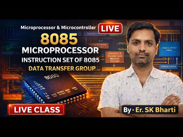 8085 INSTRUCTON SET  | Microprocessor & Microcontroller | Live Class Part-9| Diploma | SBTE Bihar